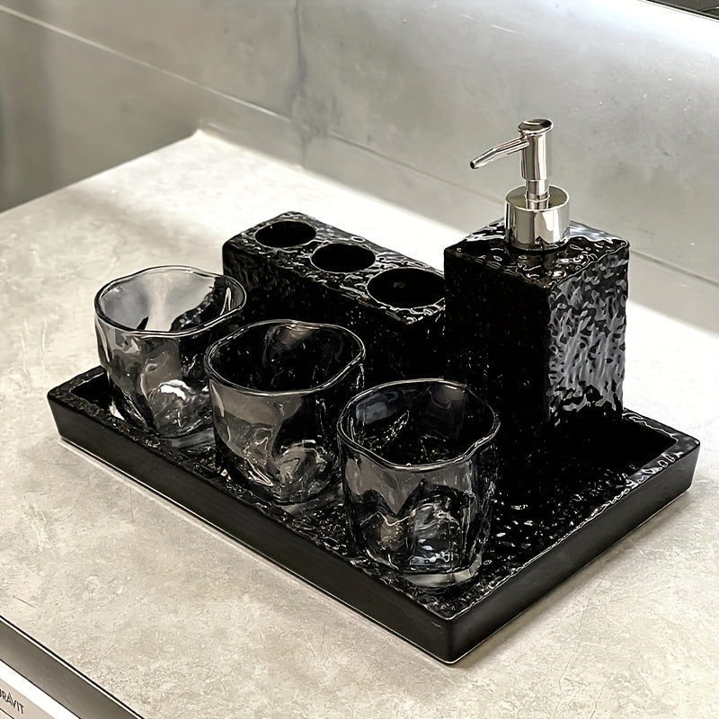 Luxury toothbrush holder \u002F bathroom wash set \u002F wash basin \u002F mouthwash cup storage tray