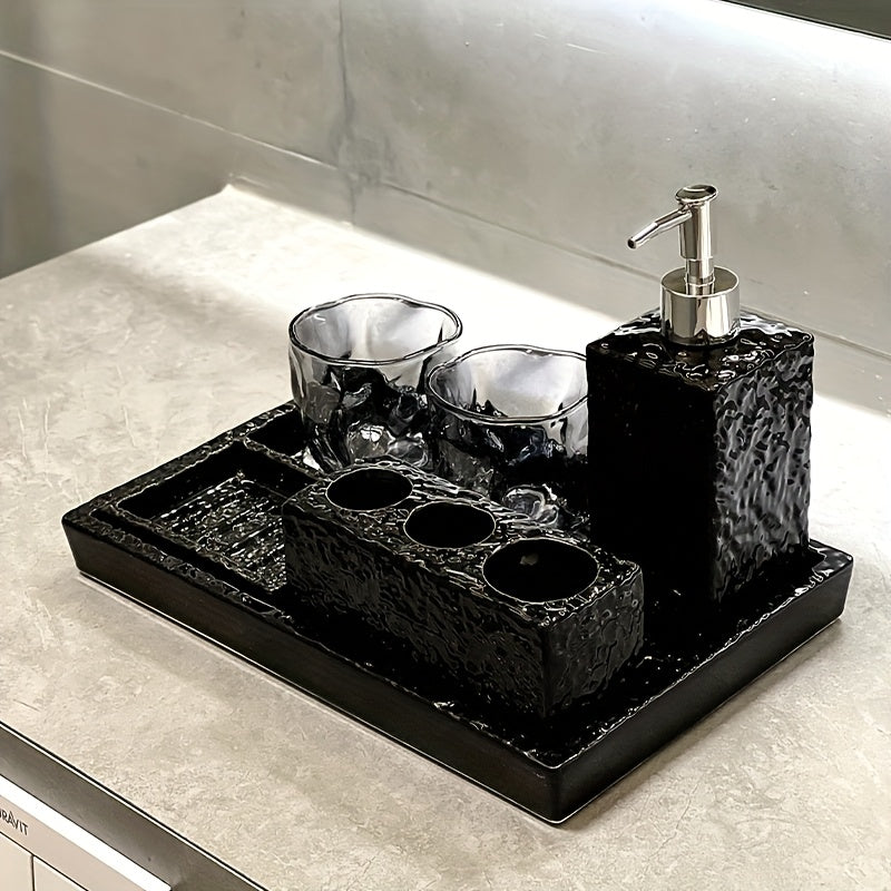Luxury toothbrush holder \u002F bathroom wash set \u002F wash basin \u002F mouthwash cup storage tray