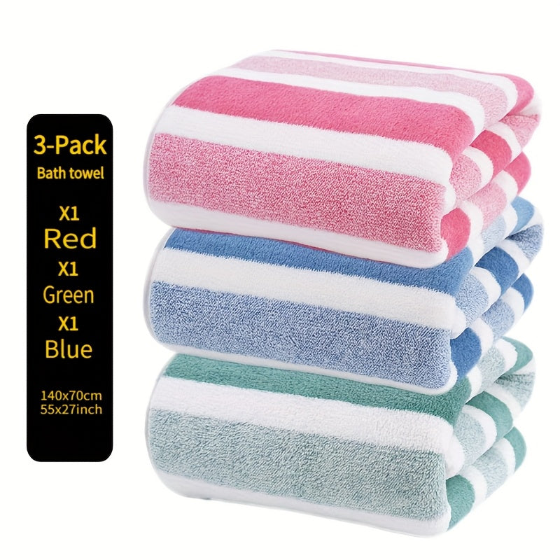 3pcs Luxury Bath Towel Set - Super Absorbent & Ultra-Soft 5-Star Hotel Standard