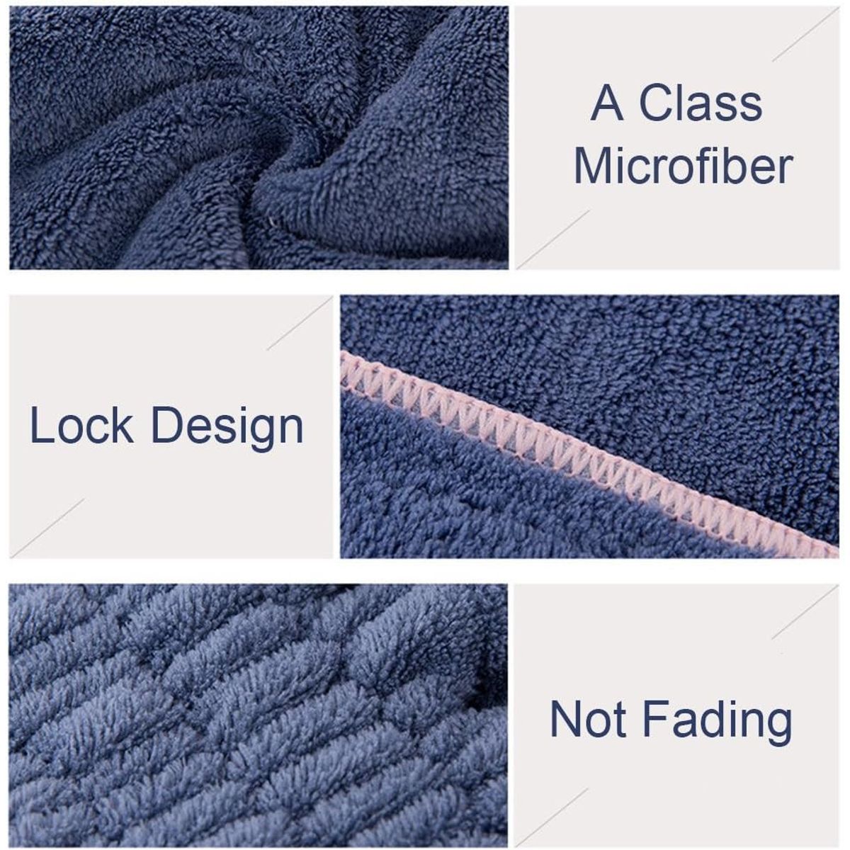 2pcs Microfiber Hair Drying Caps for Women & - Ultra Soft