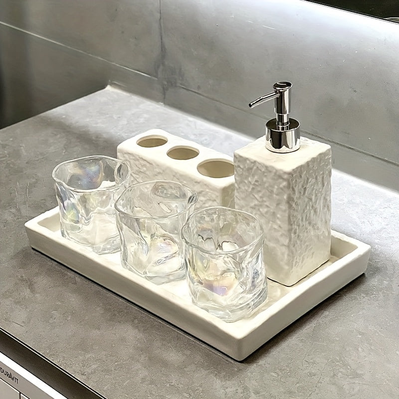 Luxury toothbrush holder \u002F bathroom wash set \u002F wash basin \u002F mouthwash cup storage tray
