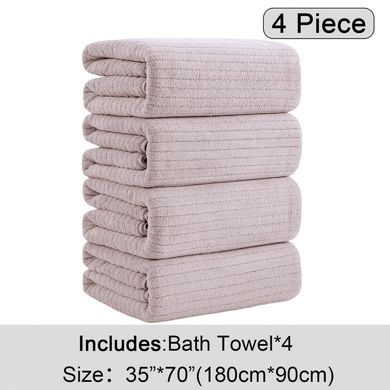 4 Pack XL Bath Towels 4 Pack Oversized Bath Towels Set, 35\