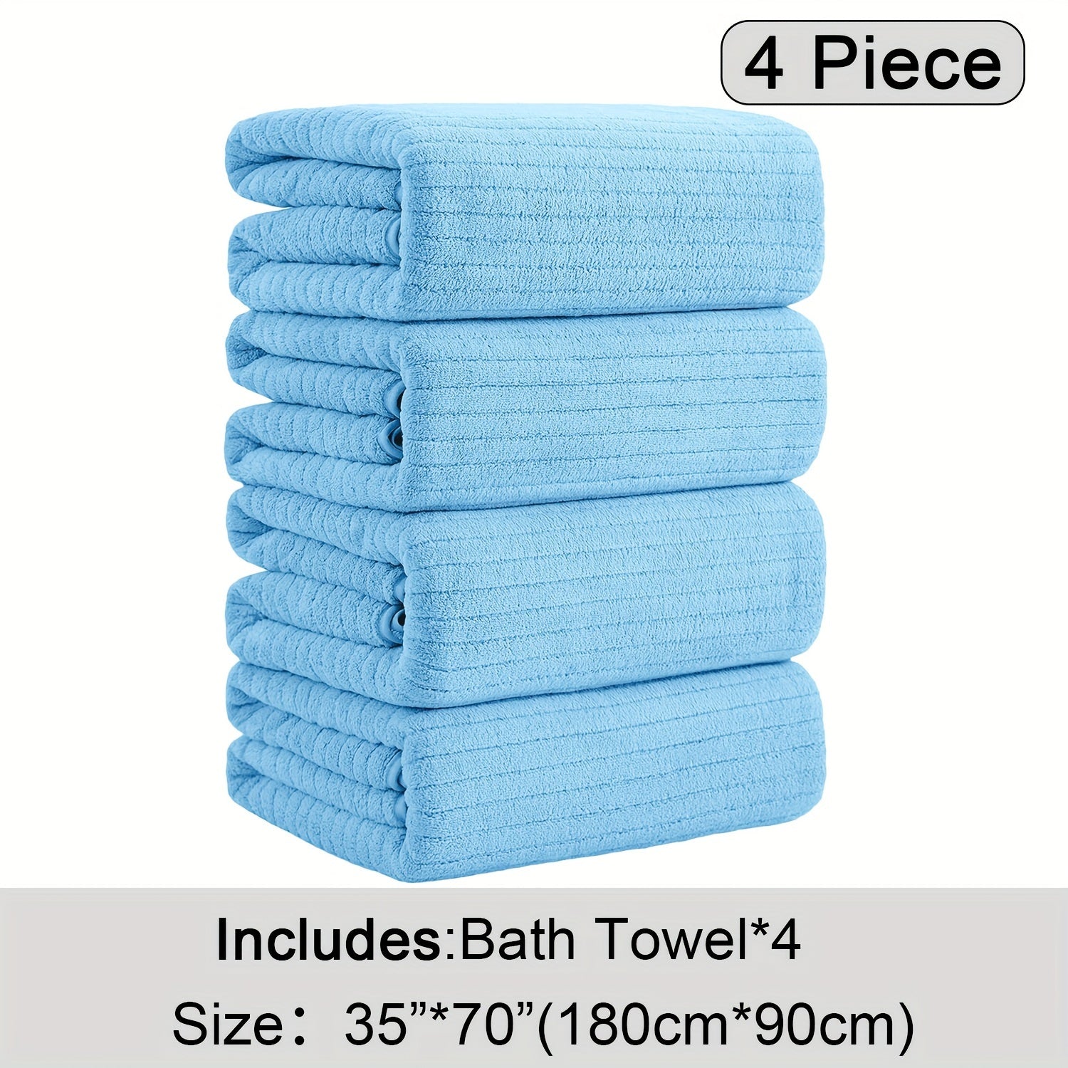 4 Pack XL Bath Towels 4 Pack Oversized Bath Towels Set, 35\