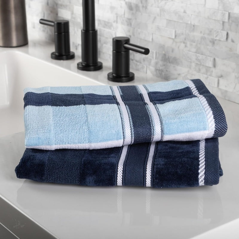 Lavish Home 6pcs Luxury Bath Towel Set - 525 GSM 100% Bath Sheets, Hand Towels & Washcloths (2 Each)