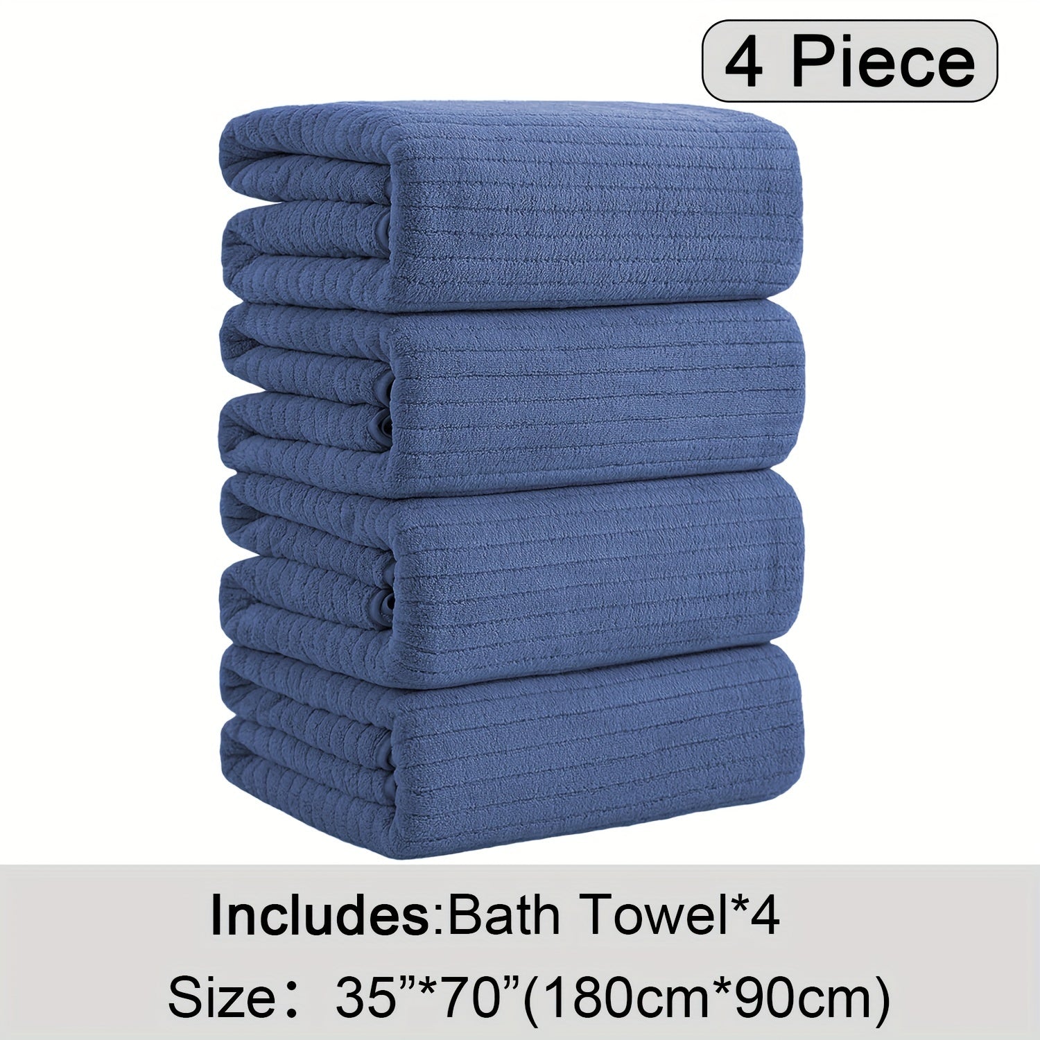 4 Pack XL Bath Towels 4 Pack Oversized Bath Towels Set, 35\