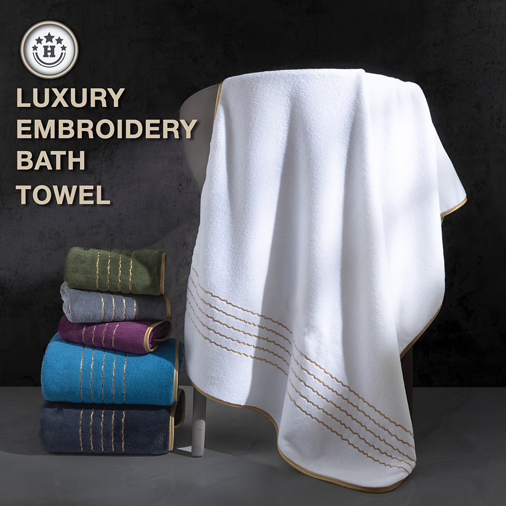 12pcs Set of Ultra-Soft Luxury Golden Thread Coral Washcloth Towel Bath Towel Set