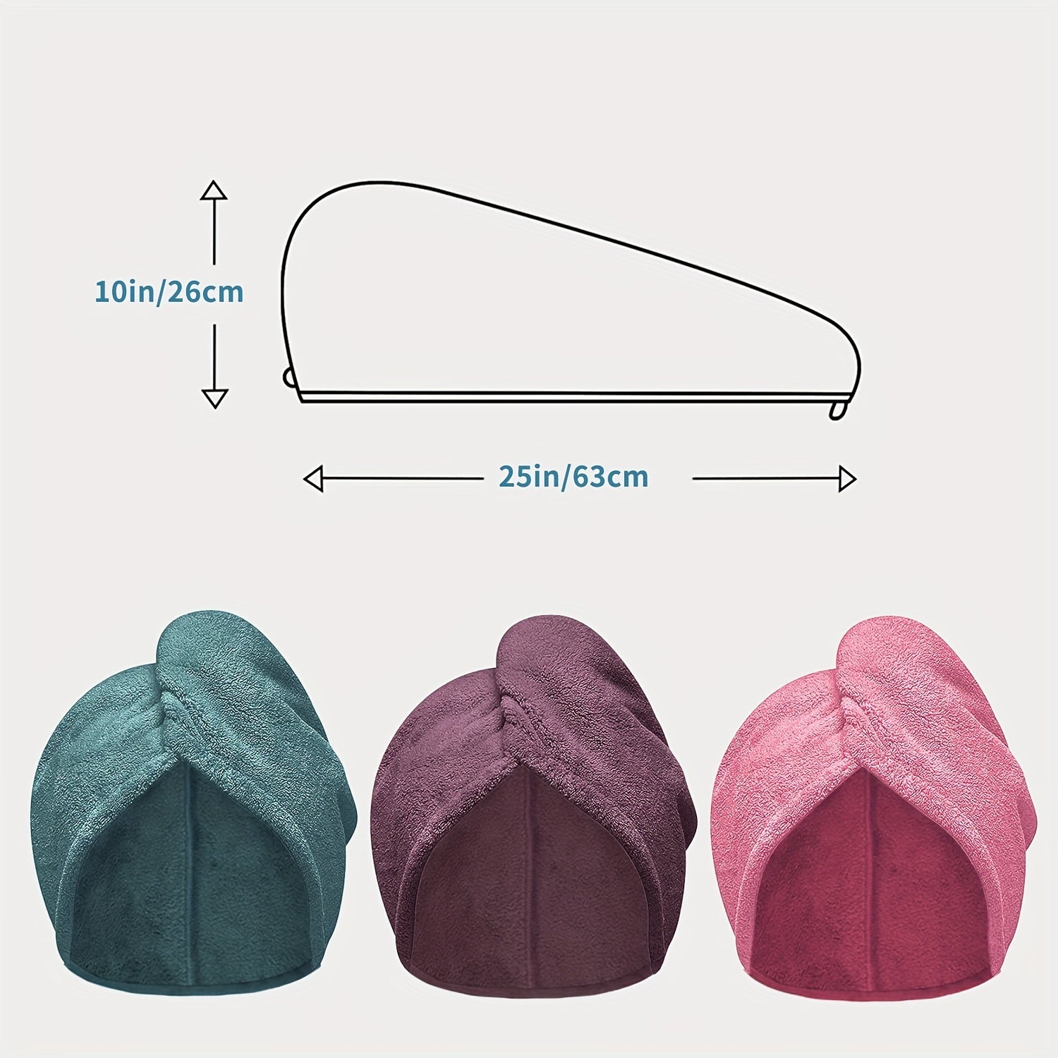 Super Absorbent Quick-Dry Soft Hair Drying Cap for Curly Wet Hair & Sensitive Scalp Care