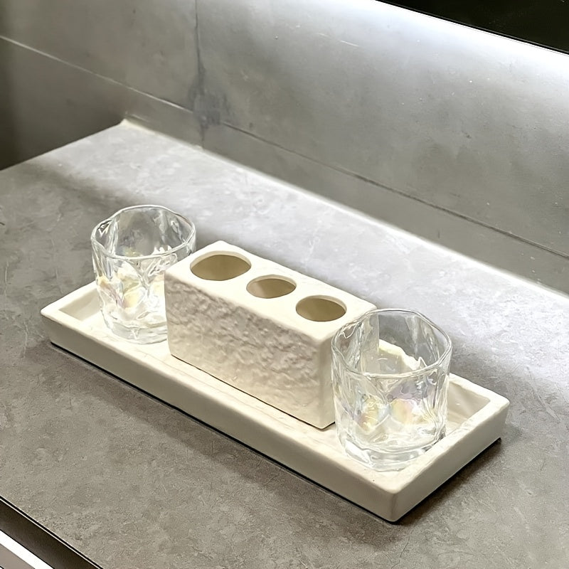 Luxury toothbrush holder \u002F bathroom wash set \u002F wash basin \u002F mouthwash cup storage tray