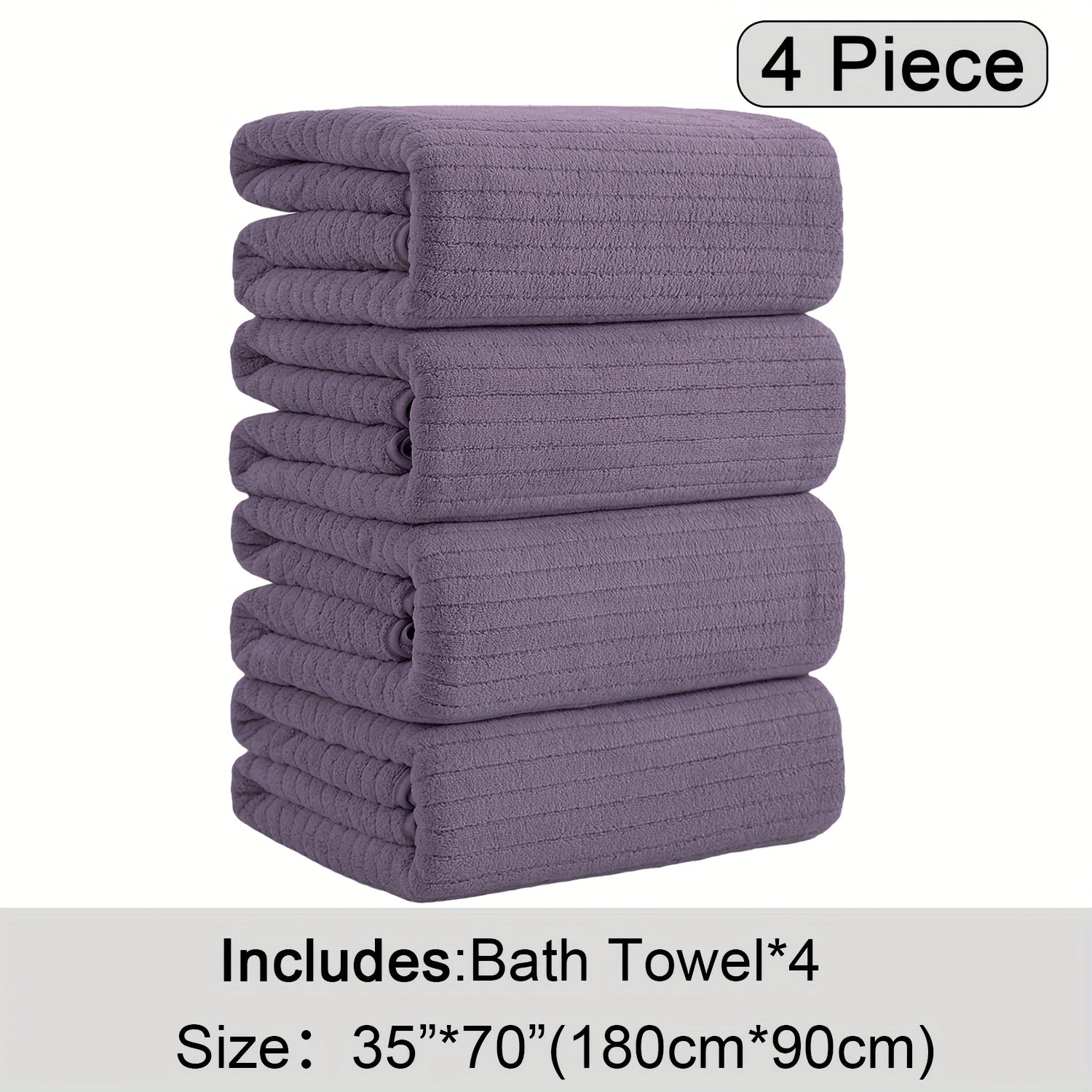 4 Pack XL Bath Towels 4 Pack Oversized Bath Towels Set, 35\